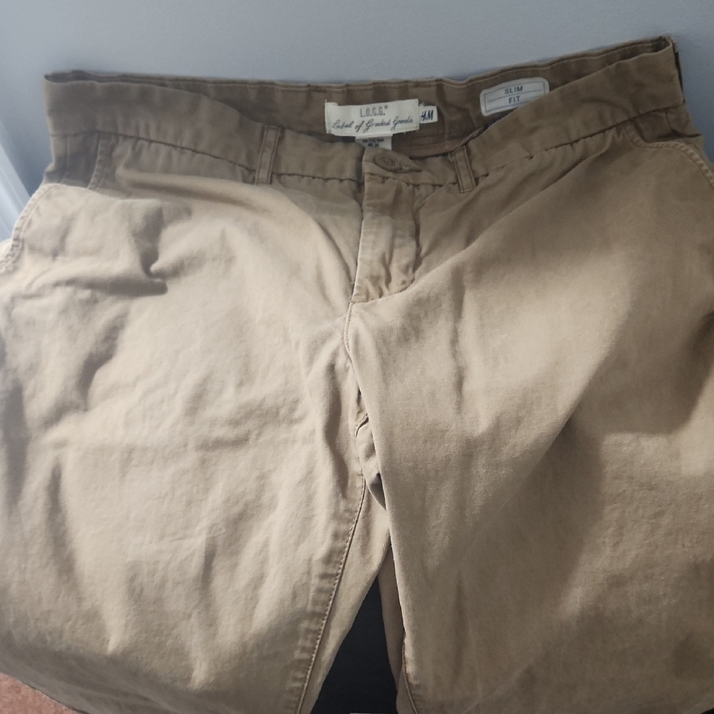 H&M Tan Chinos Versatile Cotton Blend